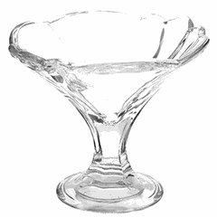 Креманка «Венеция» стекло 250мл D=123/80,H=140,L=40мм прозр.