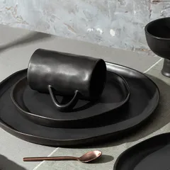 Тарелка «Шейд» керамика D=230,H=15мм черный, изображение 4