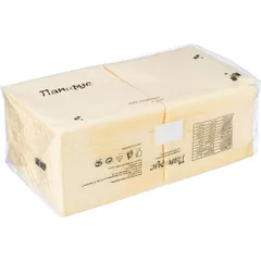 Салфетки бумажные «Папирус» 33*33см[400шт] бум. салфет. ,H=13,L=33,B=17см шампань, изображение 2