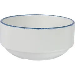 Broth cup “Blue Dapple”  porcelain  285 ml  white, blue