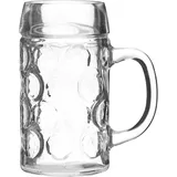 Beer mug glass 0.625l D=75,H=162,L=135mm clear.