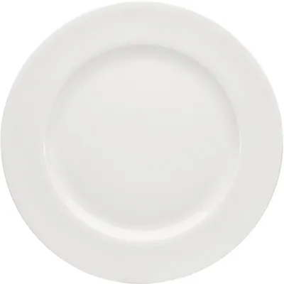 Тарелка мелкая с широким бортом фарфор D=32см белый