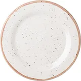 Plate “Punto Bianca”  porcelain  D=26, H=2cm  white, black