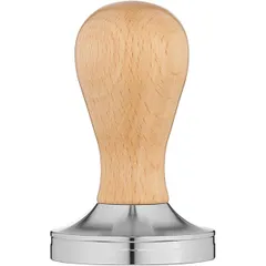 Темпер для кофе сталь нерж.,бук D=58,H=95мм стальной,бежев.