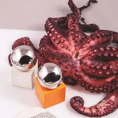 Мельница для соли сталь нерж.,абс-пластик ,H=99,L=46мм белый,серебрян., изображение 4