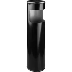 Урна-пепельница сталь оцинк. D=15,H=60см черный