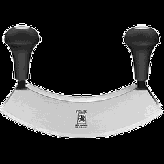 Нож для зелени 2 лезвия «Глория Люкс» сталь ,L=22/23,B=5см черный