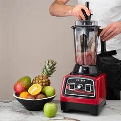 Блендер «CB-986» пластик 2,5л ,H=53,5,L=28,B=27,5см 1,3Квт красный,черный, изображение 2