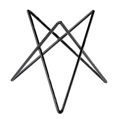 Подставка фуршетная «Призма» для блюда металл ,H=20,L=26,B=26см черный