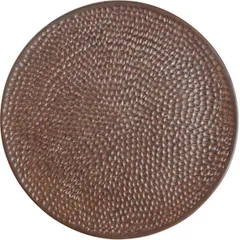 Plate porcelain D=27cm brown.