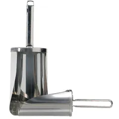 Flour scoop  stainless steel  L=15cm  silver.