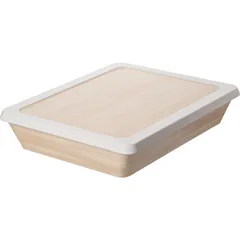 Контейнер для подачи «XL» сет пластик,силикон ,H=90,L=435,B=370мм коричнев.,белый, изображение 2