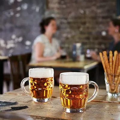 Кружка для пива «Британия» стекло 0,57л D=95/65,H=125,B=135мм прозр., Объем по данным поставщика (мл): 570, изображение 3