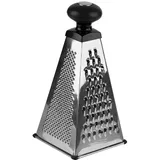 Grater 4-sided  stainless steel, plastic , H=25, L=12, B=12cm  metallic, black