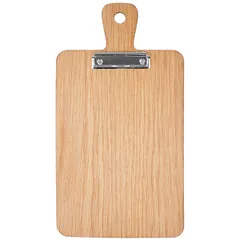 Tablet for menu with clip color oak  veneer, plywood , L=41.6, B=22cm  St. tree