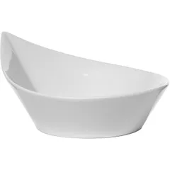 Salad bowl “Kunstwerk”  porcelain  190 ml  D=112, H=53, L=135 mm  white