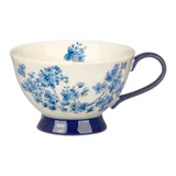 Чашка чайная «Фиори» фарфор 220мл слон.кость,синий
