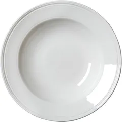 Salad bowl “Bid” with rim  porcelain  D=28.5 cm  white