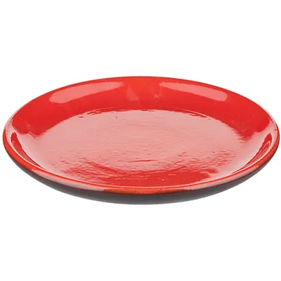 Тарелка «Кармин» без полей керамика D=15см красный,черный, Диаметр (мм): 150, изображение 2