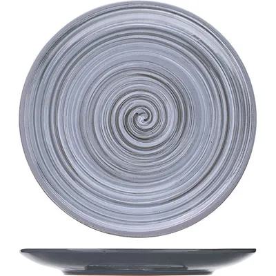 Тарелка «Пинки» мелкая керамика D=22,H=2см серый, Диаметр (мм): 220