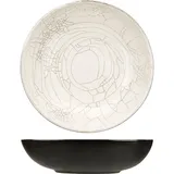 Тарелка глубокая «День и ночь» керамика D=27,H=7см белый,черный