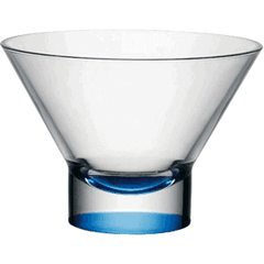 Креманка «Эпсилон» стекло 375мл D=128/60,H=90мм прозр.,синий