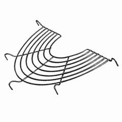 Решетка для сковороды «Вок» сталь нерж. D=320,H=5,L=350мм металлич.