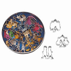 Форма кондитерская «Зн.зодиака»[12шт] сталь нерж. D=15,H=2см металлич.