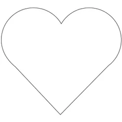 Резак «Сердце» пластик ,L=75,B=70мм