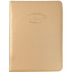 Папка-меню кожезам. ,L=26,5,B=19,5см золотой