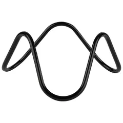 Подставка фуршетная «Вэйв» металл,пластик D=200,H=95мм черный