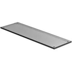 Rectangular serving dish  glass , H=20, L=530, B=163mm  black, semi-transparent.