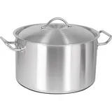 Кастрюля с крышкой сталь нерж. 5,3л D=22,H=14см матовый