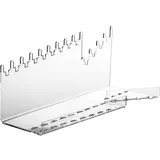 Подставка для столовых приборов пластик ,H=11,5,L=32,B=14см прозр.