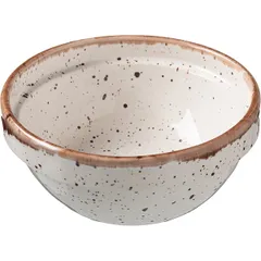 Salad bowl “Punto Bianca”  porcelain  300 ml  D=125, H=55mm  white, black