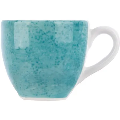 Чашка кофейная «Аида» для эспрессо с декором  фарфор 80мл бирюз., Цвет: Бирюзовый, изображение 8