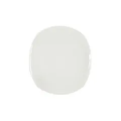 Тарелка квадр.-закругл. край d=20см WHITE