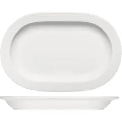 Dish “Carat” oval  porcelain ,H=8,L=240,B=155mm white