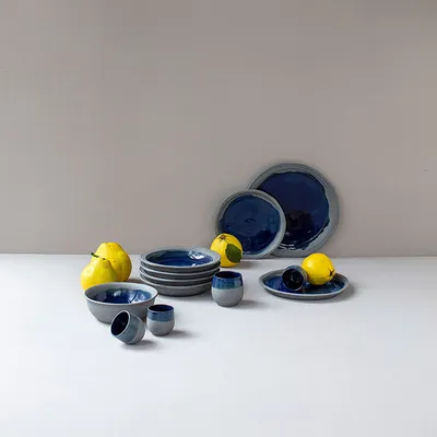 Тарелка «Нау» керамика D=28,5см синий, изображение 4