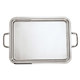 Поднос «Элит» прямоугольный с ручками сталь нерж. ,L=50,B=38см серебрист.
