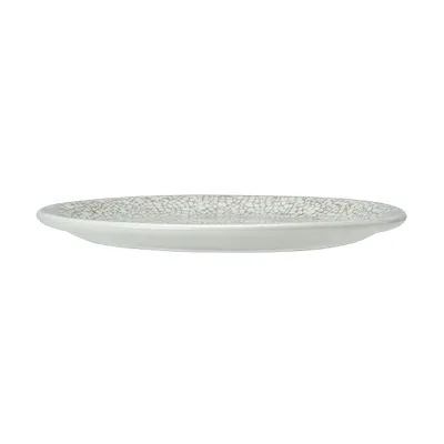 Тарелка «Инк Грэй» пирожковая фарфор D=15,2см белый,серый, изображение 4