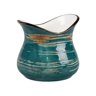 Соусник/молочник серия Texture Dark Green Lines 7,4*4,8 см, h 6,5 см, 100 мл, P.L. Proff Cuisine