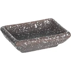 Соусник «Кунстверк» фарфор ,L=85,B=60мм коричнев.,матовый