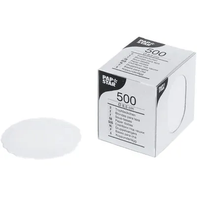 Настольные подкладки[500шт] бумага D=80,H=90,L=95,B=80мм белый, изображение 2