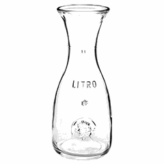 Decanter glass 250ml D=68,H=190mm