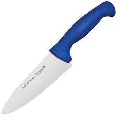 Нож поварской «Проотель» сталь нерж.,пластик ,L=290/150,B=45мм синий,металлич.