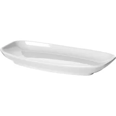 Блюдо «Клаб» прямоугольное фарфор ,H=29,L=240,B=125мм белый, изображение 3