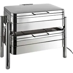 Мармит «Премиум» с крышкой сталь нерж. 9л ,H=33,L=66,B=48см металлич., изображение 3