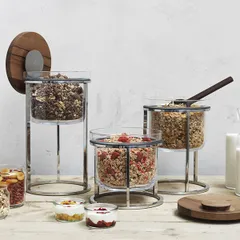 Банка для сыпучих продуктов без крышки стекло 0,5л D=125,H=95мм прозр., изображение 3