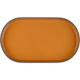 Блюдо для подачи «Блисс» с бортом фарфор ,H=27,L=304,B=174мм оранжев., Цвет: Белый, Длина (мм): 304